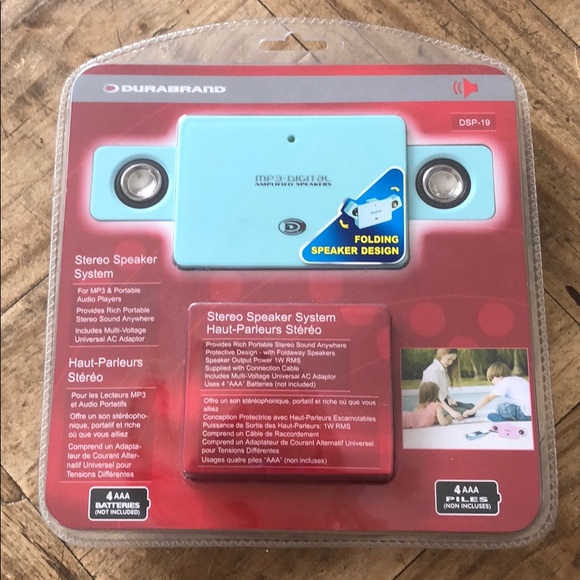 Brand New Durabrand Stereo Speaker System - Picture 1 of 4